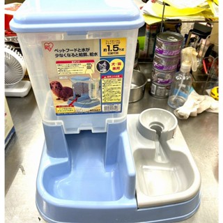 開幕慶~ 庫存品出清 超特價 日本 IRIS JQ-350 簡易型 自動餵食器 飲水器 給水器 1.5KG 飼料
