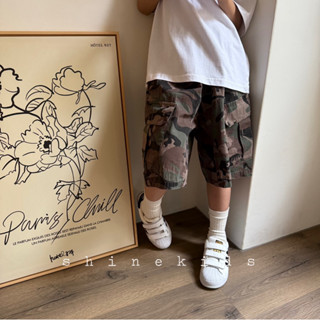 120-150cm/現貨.童裝實拍/韓國帥翻工裝迷彩短褲 迷彩短褲 工裝褲 兒童短褲 男童 中大童 兒童