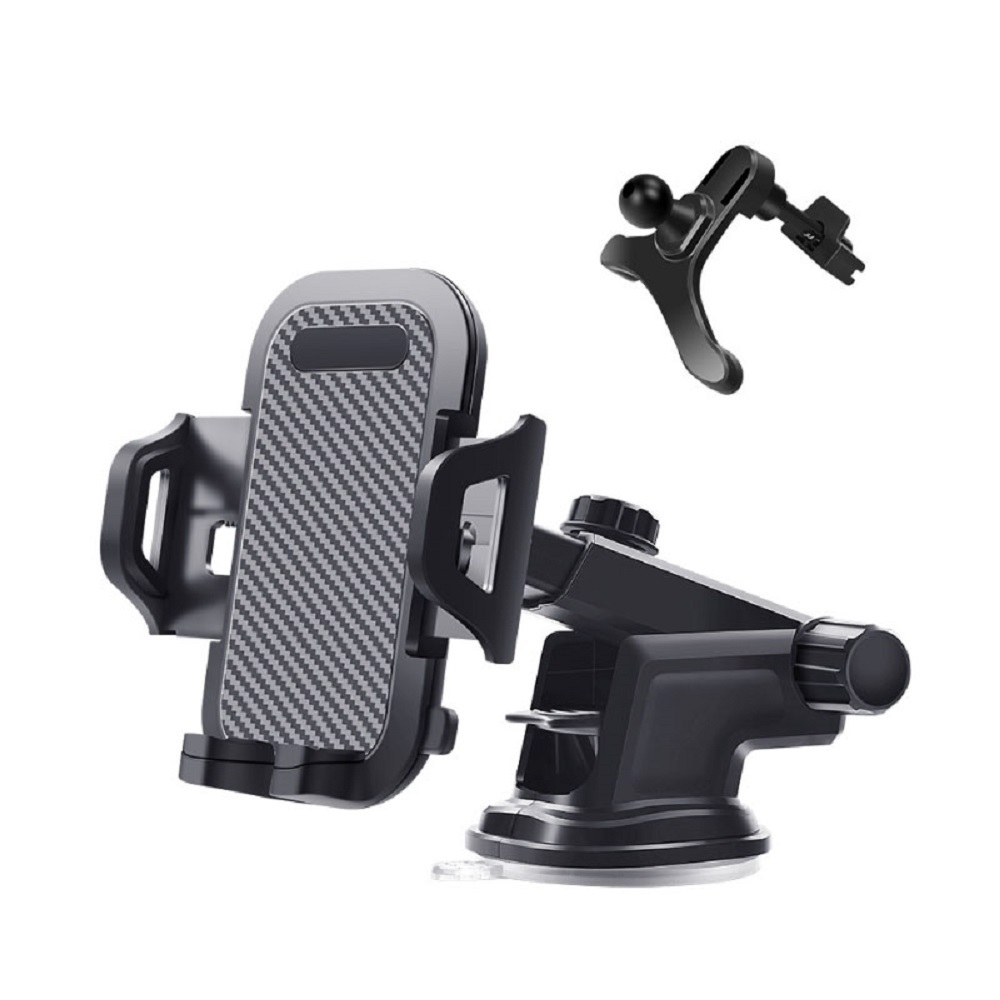 【WIDE VIEW】吸盤式出風口二合一車用手機架(導航支架 手機支架 汽車手機支架 導航架 車載手機架/XP019)