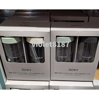 WOKY 沃廚 ECOZEN 純透渾圓隨行杯 880毫升 X 2件組 含彈跳粗吸管可吸珍珠、波霸[好市多]