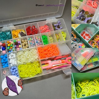 【二手出清】🌈彩虹橡皮筋編織組 DIY手作神器✨DIY手工材料包 橡皮筋手鏈 友誼手環 手環手鏈編織 色彩搭配 交換禮物
