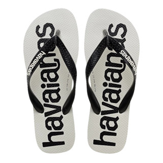 HAVAIANAS 哈瓦仕 TOP LOGOMANIA 白黑 人字拖 夾腳拖 中性 41457413624