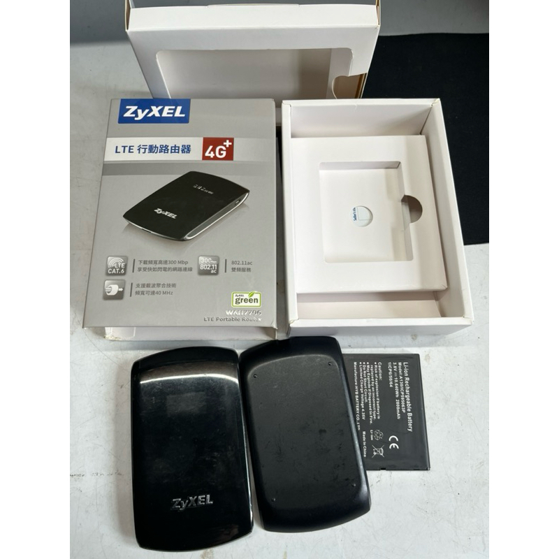 無保固 ZYXEL合勤 WAH7706 LTE 行動路由器 原裝盒 主機 電池