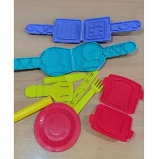 二手 Play-Doh 培樂多 快樂早餐組 黏土工具