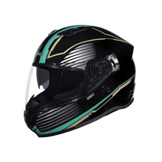 【SOL Helmets】GMAX FF-18全罩式安全帽 (歐若拉 黑/綠金)
