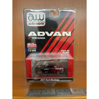 Mijo 2017 ford mustang 福特野馬 auto world 汽車模型 吊卡 advan