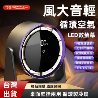 【臺灣出貨】桌上型電風扇 5檔調節 超長續航 USB風扇 冷氣扇 充電電風扇 小型電風扇 渦輪風扇