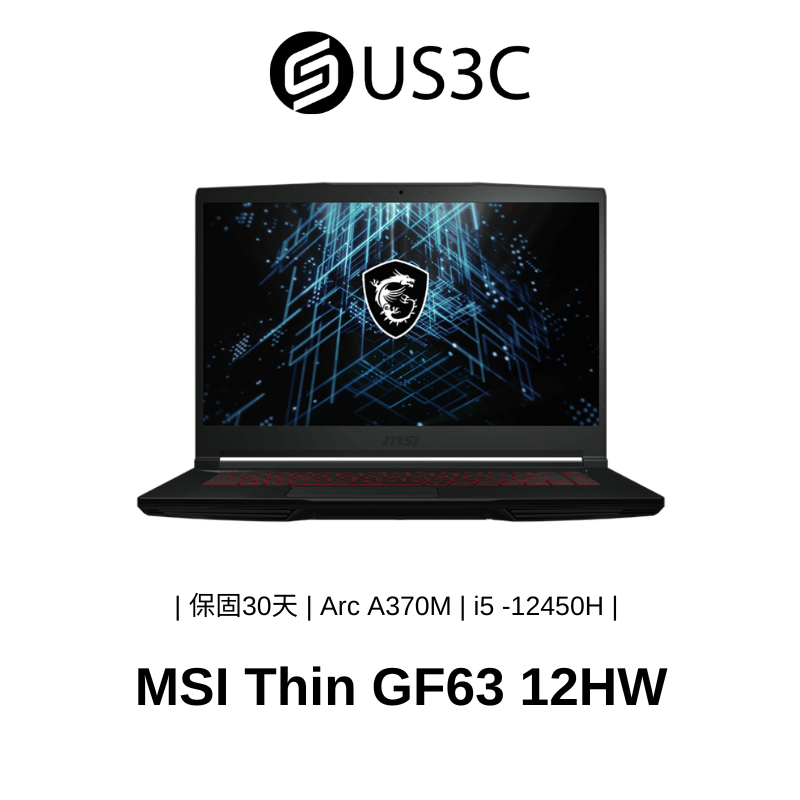 MSI GF6312HW 15吋 i5-12450H 16G 512GSSD Arc A370M 微星 電競筆電 二手品
