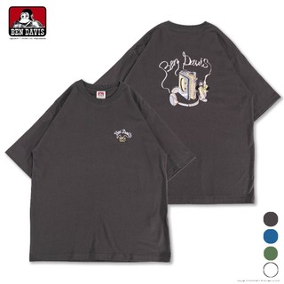 BEN DAVIS CASSETTE PLAYER EMB TEE 復古 錄音帶 耳機 LOGO 刺繡 圖案 短T 4色