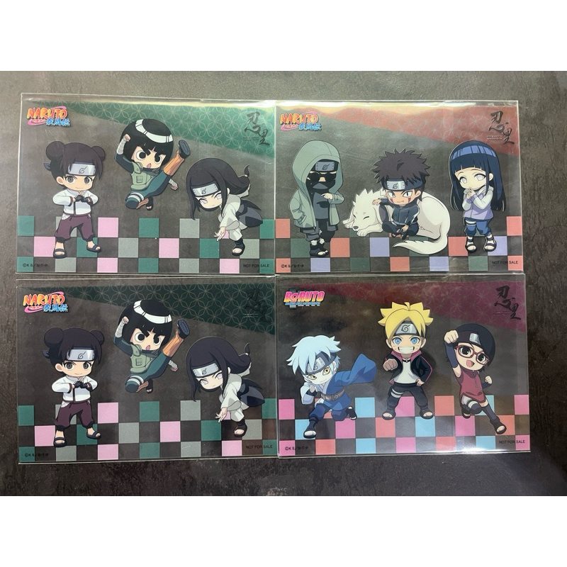 火影忍者 正版 現貨 忍里 立牌 特典 透卡 宇智波佐助 漩渦鳴人 小李 日向雛田 日向寧次 漩渦博人