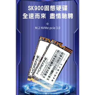 保固三年~MOREFINE 256GB/512GB/1TB M.2 2242 NVMe PCIe Gen3x2 SSD