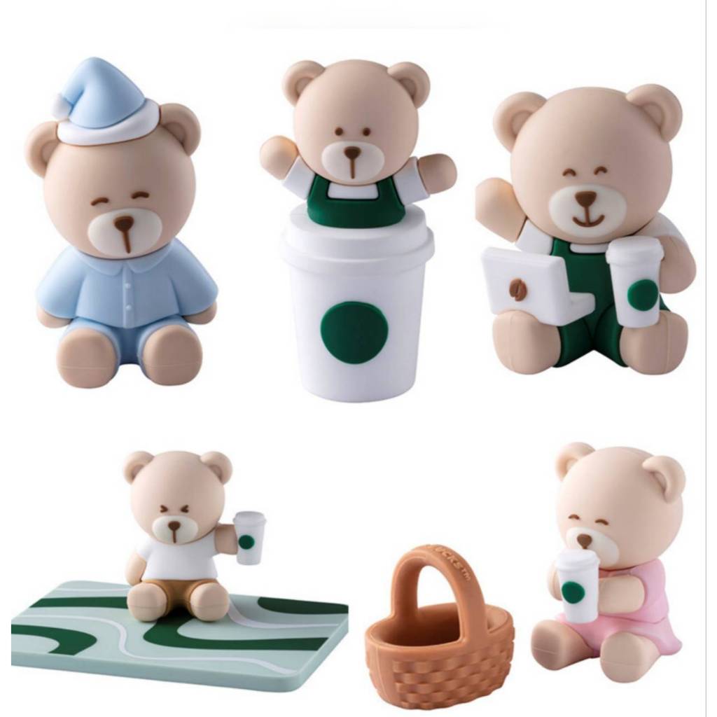 星巴克 造型小熊 星巴克造型小熊 Bearista 造型小熊公仔 已拆封確認款式 盲盒