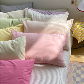 韓國ig奶油色多巴胺水洗棉枕頭套單品 (兩件有優惠🤍)