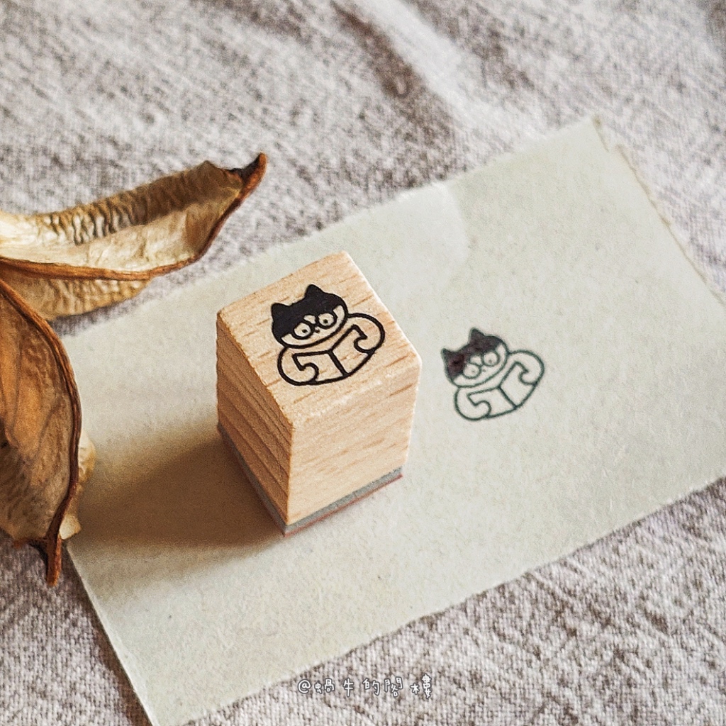 【蝸牛的閣樓】手帳印章｜丸文具房 Maru Stamp 讀書貓貓 閱讀打卡記錄章