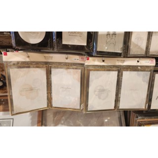 全新 新品上架 DAISO 大創 時尚簡約 金屬質感 風格 2格 可站立 相框 展示 金色 銀色 居家擺飾 裝飾 推活