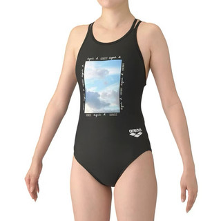 現貨 新品 M L號 日本代購 聯名 限量 agnes b. x arena AGNES2504 彩虹標 泳衣 競賽