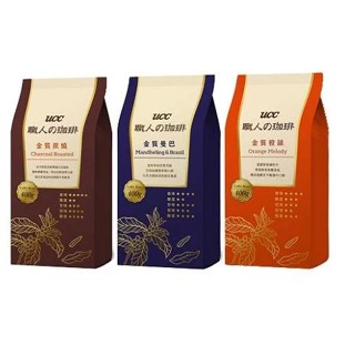 【牛牛柑仔店】UCC 職人珈琲豆 400g 金質炭燒 曼巴 橙韻 單品咖啡豆 炭燒咖啡豆 重烘焙 中烘焙 黑咖啡 無糖