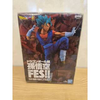 全新 現貨 正版 代理 白證 七龍珠 FES!! 其之十四 孫悟空 超藍 B款 貝吉特 耳環合體 景品 公仔