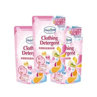 貝恩 BAAN 嬰兒抗菌洗衣精補充包800ml(4716357212817)x3包 359元