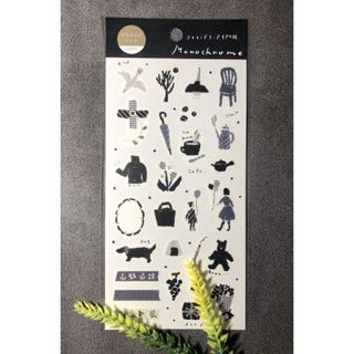 (現貨)日本製 日本作家田村美紀「我的最愛」系列和紙貼紙_"單色的"_燙金貼紙_手帳裝飾_日本貼紙_日本商品直送