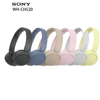 Sony WH-CH520 (贈收納袋) 無線藍芽 耳罩式耳機 公司貨一年保固 羽毛耳機館