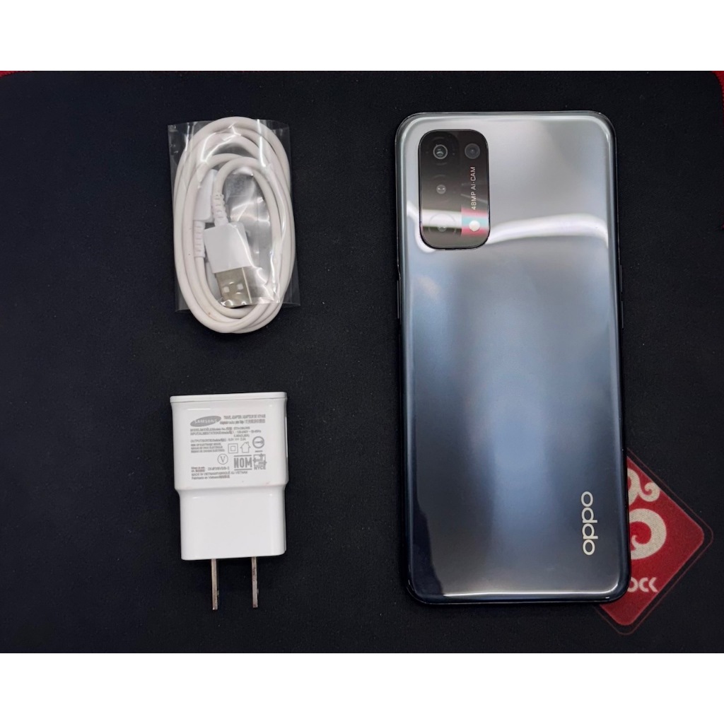 二手精品 OPPO A74 高CP值5G手機 灰色 6/128G 機美如新 無盒裝有附正廠配件 加贈保護貼及透明殼