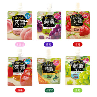 日本 達樂美Tarami 低卡 蒟蒻 果凍飲 (水蜜桃/葡萄/蜜柑/蘋果/哈密瓜/青葡/草莓) 150g 吸管果凍 果凍