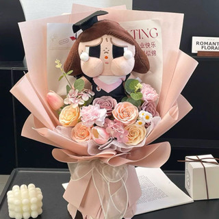 ❣️畢業花束💐 畢業禮🧑‍🎓 蠟筆小新 星黛露 cry baby 小熊 chiikawa 記憶卡哇 可愛玩偶花束 永生花