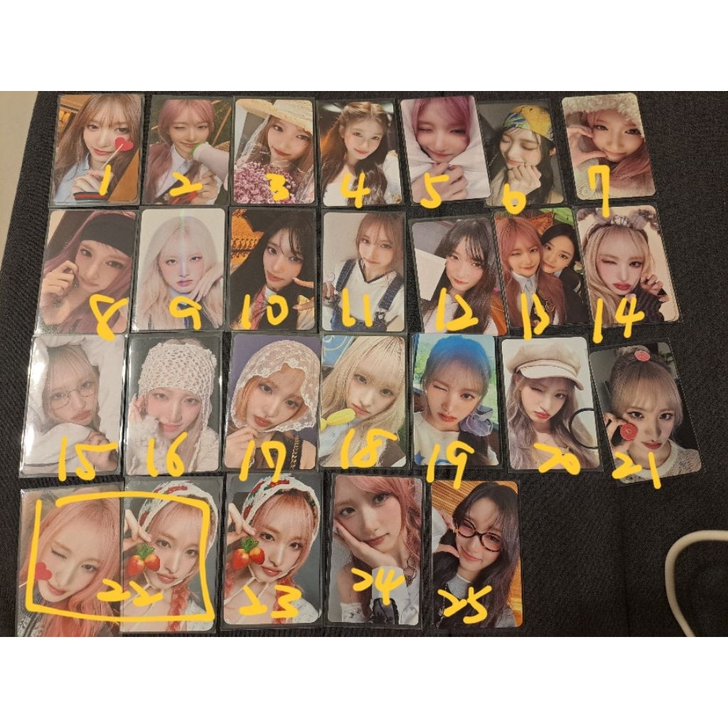 ive liz leeseo 栗子 李瑞 李賢瑞 金志垣官方小卡