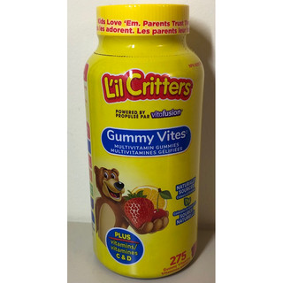 代購 免運費 加拿大 L’il Critters 兒童小熊綜合維他命軟糖 275粒