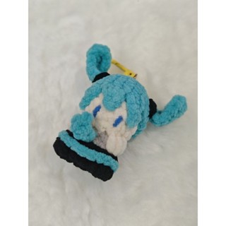 初音未來 初音 miku 5公分 軟糖體 毛線 娃娃 鉤織 編織 手工 吊飾 鑰匙圈
