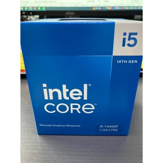 Intel Core I5-14400F CPU中央處理器 全新📌附購買證明📌門市優惠價4390