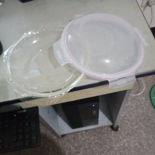 樂扣樂扣耐熱玻璃保鮮盤附蓋(適用於烤箱、微波爐、電鍋)