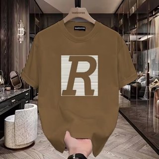 GP&臺灣現貨 短袖男 美式重磅痞帥純棉短袖T恤全棉男女款夏季ins潮牌線R落肩寬鬆上衣