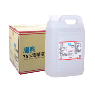 【唐鑫】 75%酒精 箱購免運 4公升 6桶 藥用酒精 乙類成藥 醫療用酒精 4L 4000ml