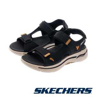 【SKECHERS】男 健走系列涼拖鞋 GO WALK ARCH FIT SANDAL -229064-黑咖BKBR