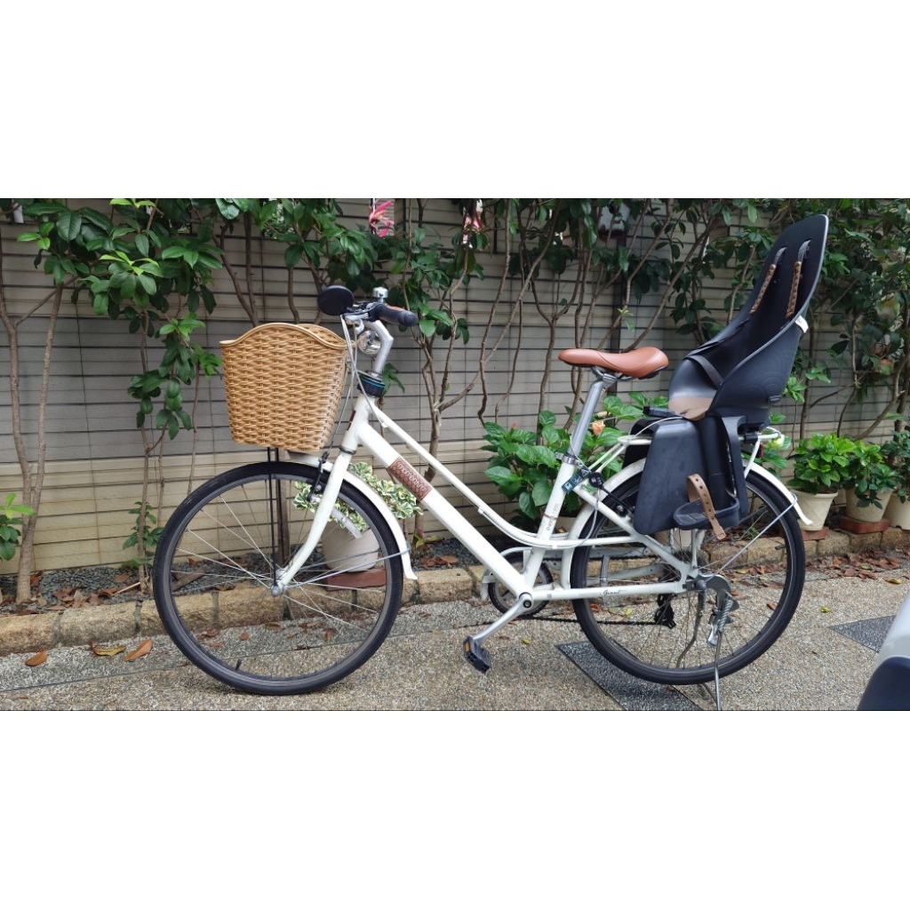 momentum iNeed 1500捷安特親子車 淑女車 街車 + ogk iki後座式兒童座椅 +前籃