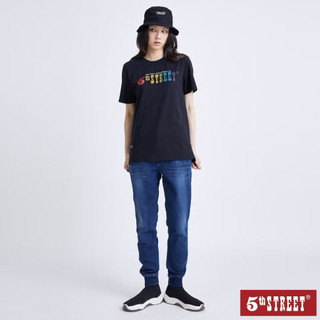 5th STREET 中性JOGGER縮口褲-中古藍xs原價2980