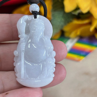紫羅蘭 關聖帝君 天然翡翠A貨 臺灣現貨 緬甸玉關老爺 關公 武財神 迦南菩薩 手工精緻雕刻墜 項鍊