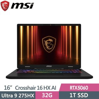 【小藍電腦】MSI 微星Crosshair 16 HX AI D2XWFKG-023TW 電競筆電 RTX5060