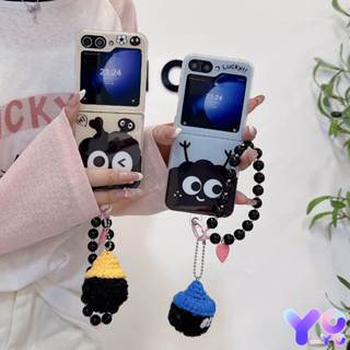 三星 zflip 6 5 4 3 手機殼 卡通煤球 三星折疊 zflip 5 zflip 4 zflip3 時尚保護殼