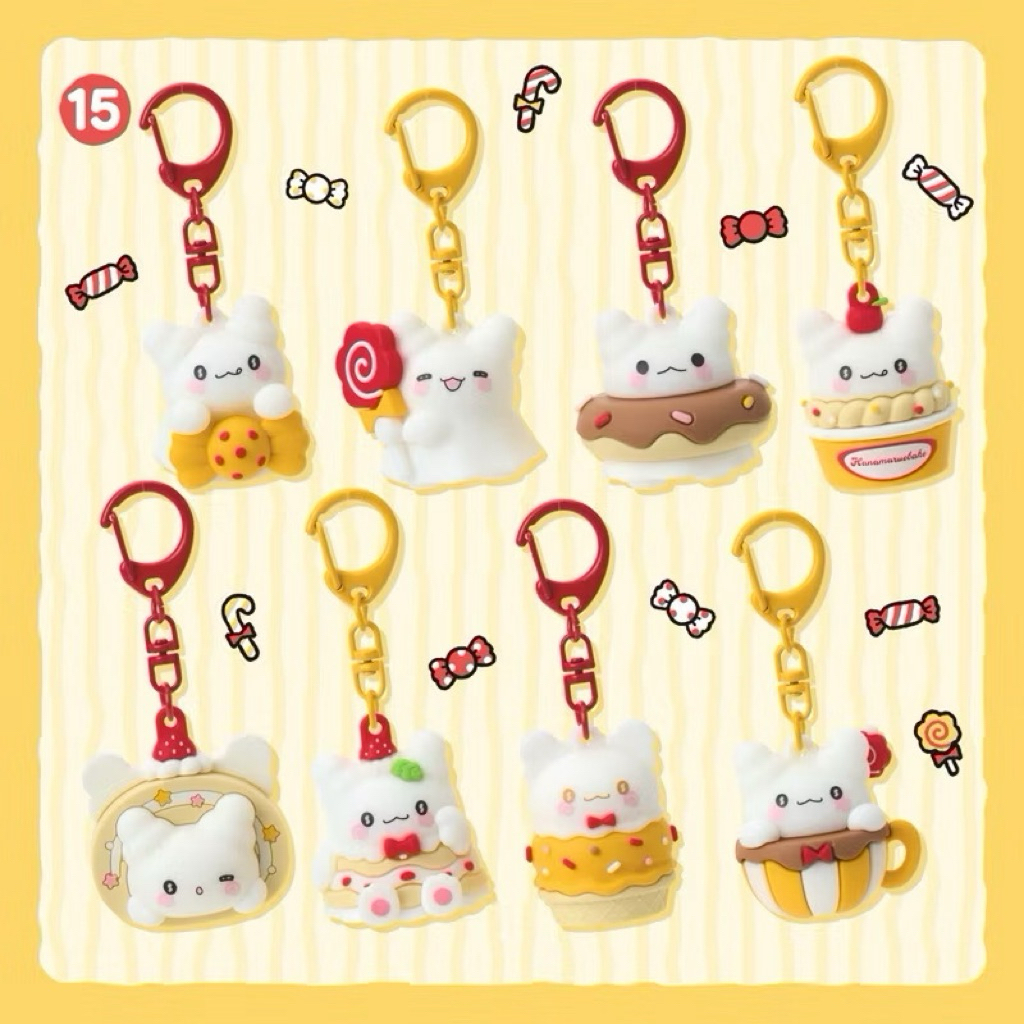 日本正版 小幽靈花丸 樹脂公仔鑰匙圈 全套8入盲盒 花丸鬼 盲盒 盒玩 盲抽 一中盒 鑰匙圈 甜蜜糖果 公仔 掛件 吊飾