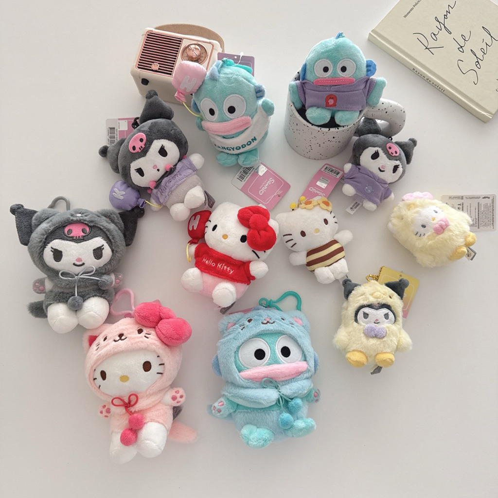 【FJstore】韓國限定 三麗鷗 蜜蜂裝 黃色連身裝 氣球款 睡衣頭套 oliveyoung聯名 kitty 酷洛米