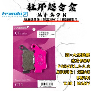 FRANDO｜FORCE 煞車皮 來令片 來令 杜邦超合金 適用 四~六代勁戰 水冷BWS BWSR AUGUR VJR