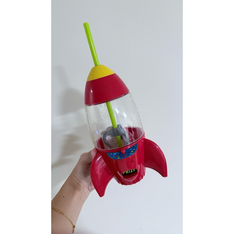 轉售-全新現貨：玩具總動員－三眼怪火箭水壺日本東京迪士尼 水杯 外星人 三眼仔 夾娃娃機 Disney