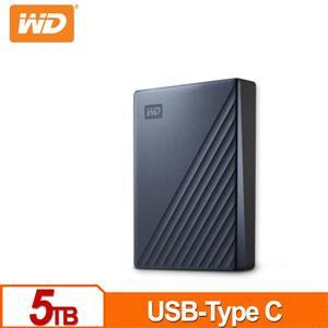 WD My Passport Ultra 5TB(星曜藍) 2.5吋USB-C行動硬碟 登 • UBS 3.0 Typ