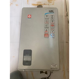 二手櫻花牌SH-1251數位恆溫強制排氣熱水器,12公升桶裝瓦斯LPG專用,非天然氣,非電熱水器,13公升可參考