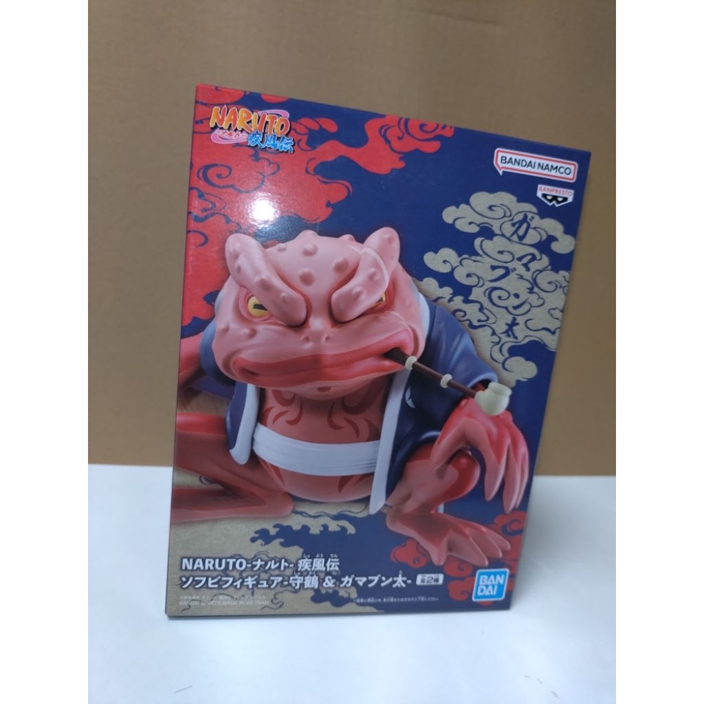 {玩趣小舖} 現貨 正版 萬代 火影忍者 疾風傳 軟膠 蛤蟆文太 公仔 景品 代理版