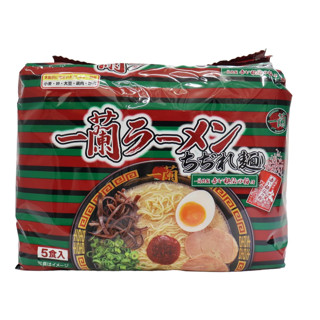 【現貨】日本進口 一蘭拉麵 波浪狀麵條 附一蘭秘製粉 5入