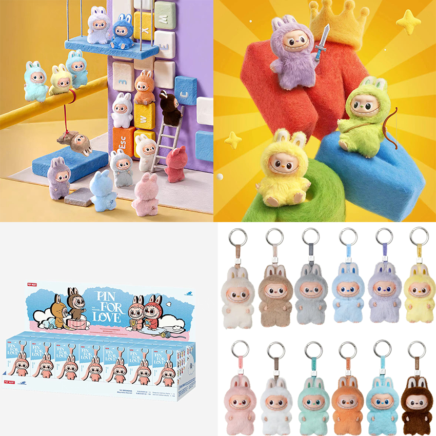 在台 免運【全新正版】新款發售 POPMART THE MONSTERS labubu心底密碼系列搪膠毛絨吊飾 盲盒